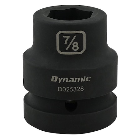 Dynamic 1" Drive Standard Socket, Black Phosphate, Tools 7/8" X 1" Drive, 6 Point Standard Length D025328